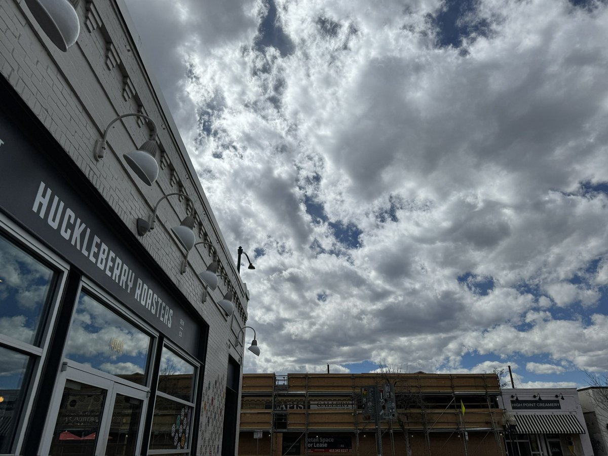 Taking advantage of a nice afternoon and working outside before it turns colder for a few days in Denver. #cowx