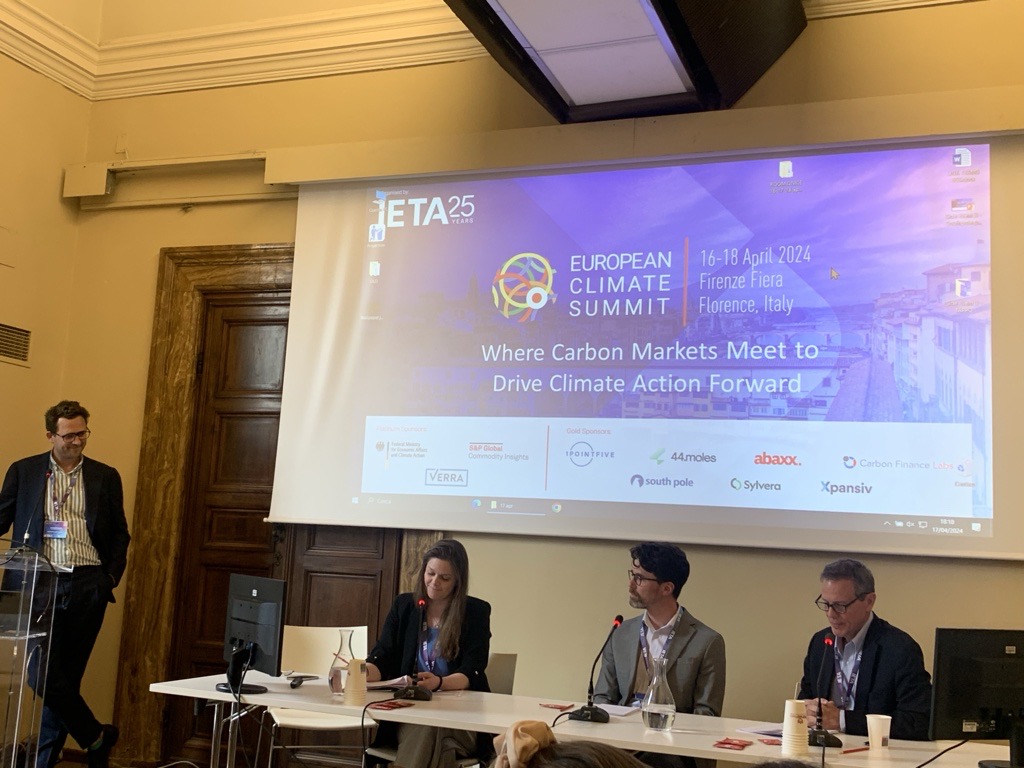 The European Climate Summit continues! Verra's Andrew Howard, senior director, climate policy, spoke on a panel about the global #CarbonMarket, while Ian Kuwahara, director, energy and industrial innovation, participated in a side event about carbon capture and storage. #ECS2024