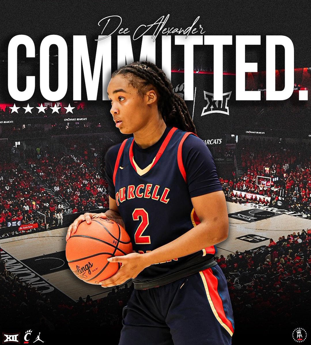 BREAKING: 5 Star Women’s Basketball recruit and Dee Alexander has committed to Cincinnati ‼️ Dee is #6 overall in the class of 2025 HUGE FOR THE PROGRAM