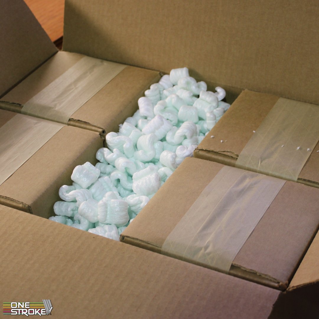 Packaged with precision and care—because we know it's not just a box, it's our product's journey to you.  📦💚

#ShippingSolutions #QualityPackaging #CustomerSatisfaction #BusinessEssentials #ProtectivePacking #onestrokeinks #ScreenPrinting