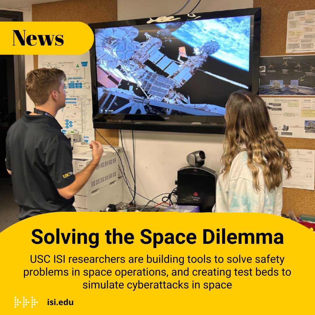 Space systems are often exposed to operational threats. USC ISI researchers are building tools to solve safety problems in space operations, and creating test beds to simulate cyberattacks in space. Read more here: bit.ly/4b16Xcd @USCViterbi @USC