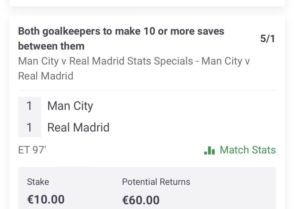 Wallaspur's tweet photo. @AskPaddyPower was this not 10 saves ? https://t.co/Totwctlz3R