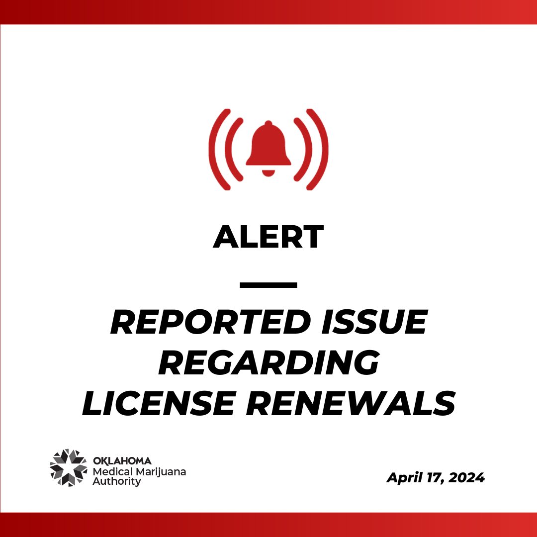 (1/2) OMMA is aware there may be an issue with commercial license renewals. The licensing vendor is actively working to address the matter.