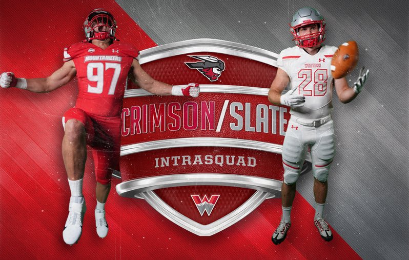 The teams are drafted and ready to roll!!! Crimson vs Slate game in MOUNTAINEER BOWL under the lights on Saturday April 20th at 6 PM! See you there! 🔴⚪️