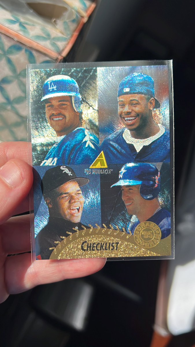 Little 90s cheaper wax opening during work day with some day baseball going on…opening one stack and this is sweeeet! 4 HOFs on one card 😁 Dufex rocks #collect #thehobby
