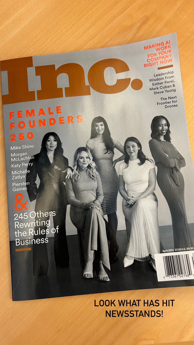 Look what hit newsstands @Inc!! Grab a copy or head to this link to be inspired by this years FF250 list 👏 inc.com/female-founders #FemaleFounders