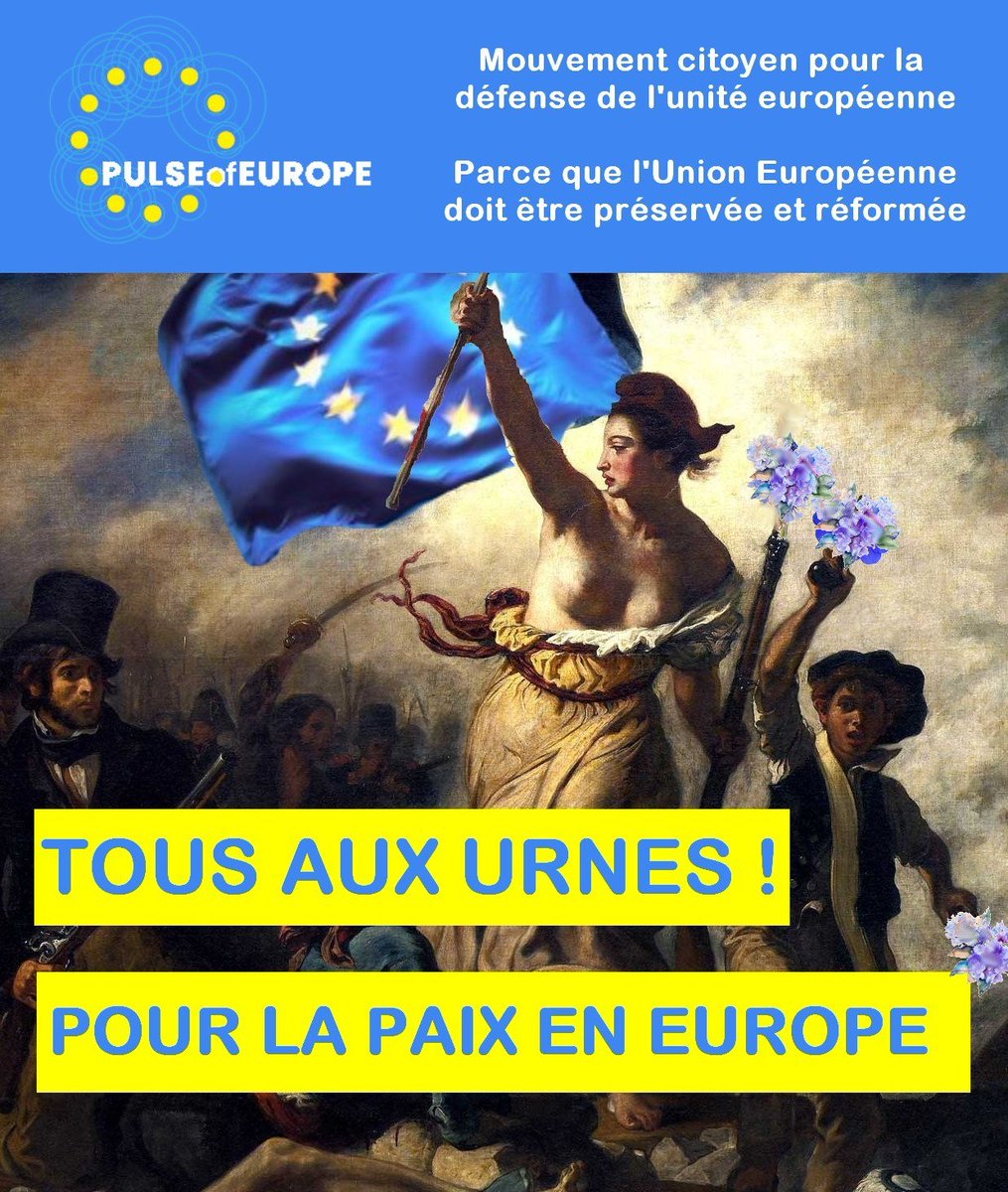 #EE2024 #le9juinjevote 🗳️pour l'#Europe 🇪🇺!