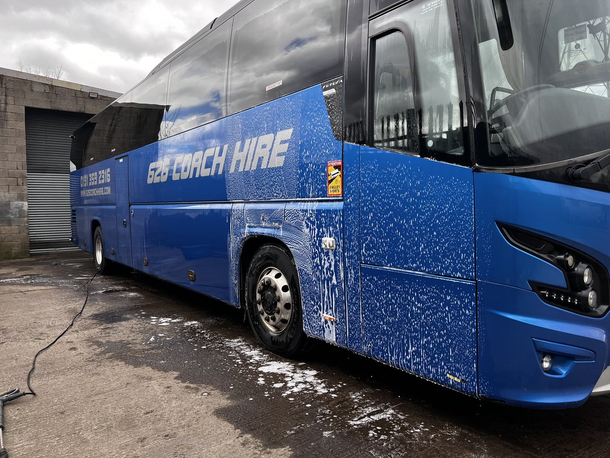 Something always satisfying of a nice clean coach prior of its job tomorrow 🚌