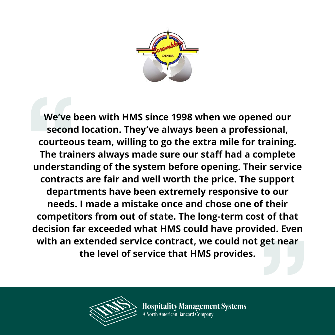 NAB_Hospitality's tweet photo. Scramblers can't stop raving about their experience with Hospitality Management Systems! Take a look at what they had to say! 

Join the satisfied ranks of businesses thriving with HMS. #passiton https://t.co/qPuhrWQ5lr