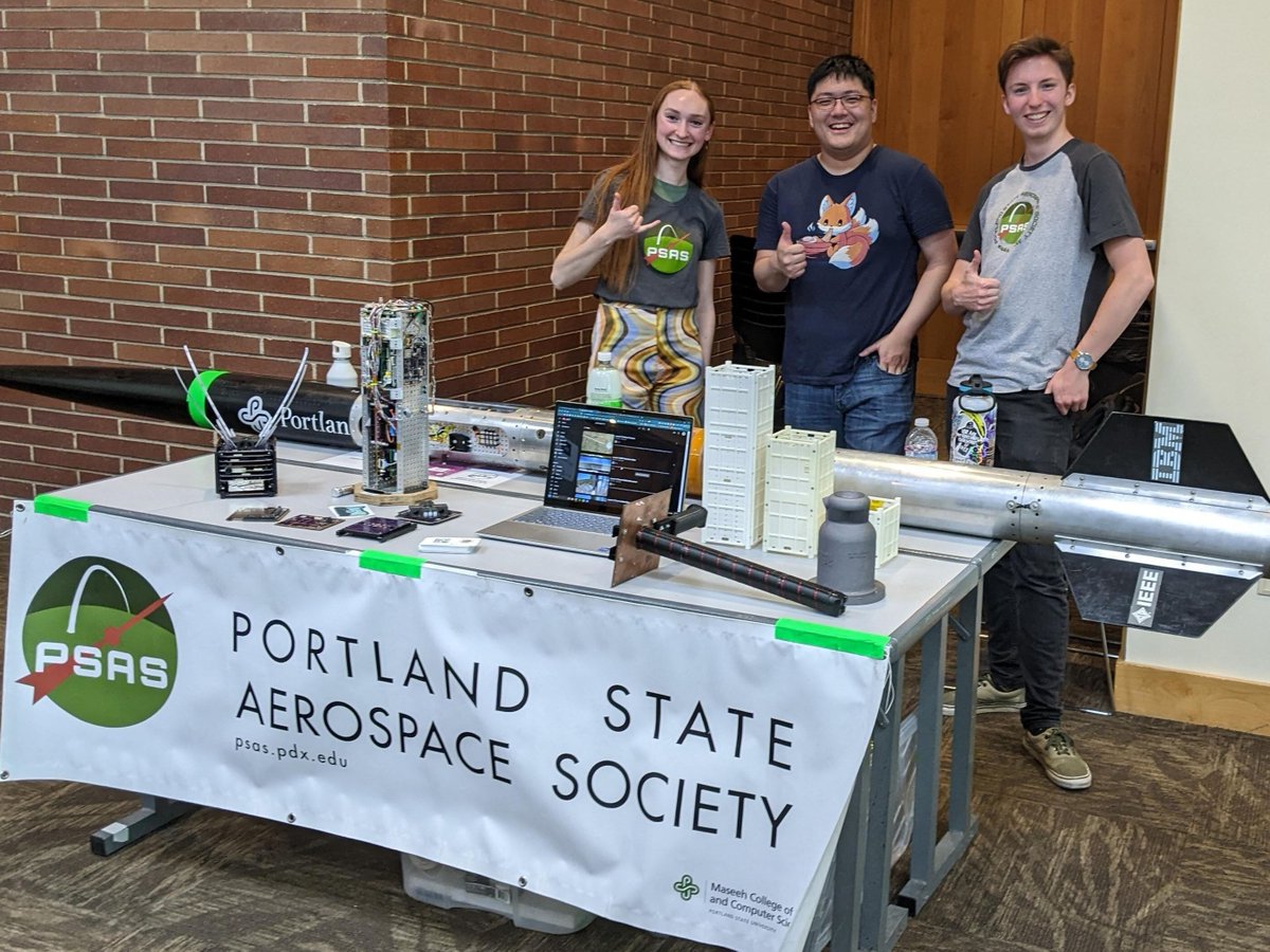 Support Your Local Space Program!
The Portland State Aerospace Society is crowdfunding; your support is vital to keeping our program running! Please consider donating here: psudayofgiving.org/sdg-psas
Join us TONIGHT, Wednesday, April 17th, from 5:00pm - 9:00pm for a PSAS open house!