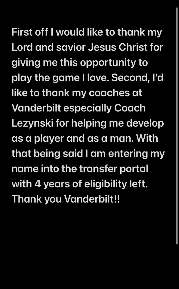 Thank you Vanderbilt!