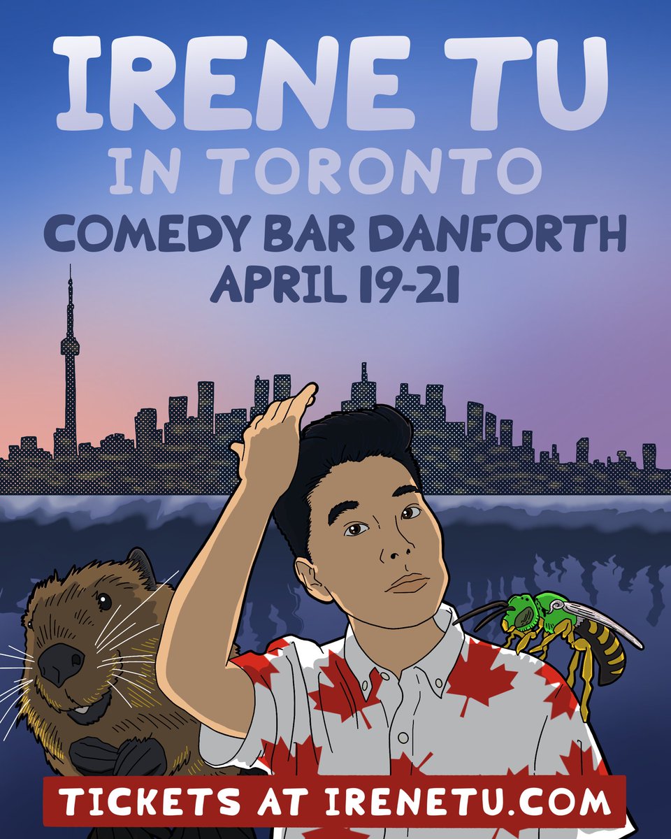 Toronto 🇨🇦 this weekend April 19-21 @comedybar Danforth 🎟️ irenetu.com