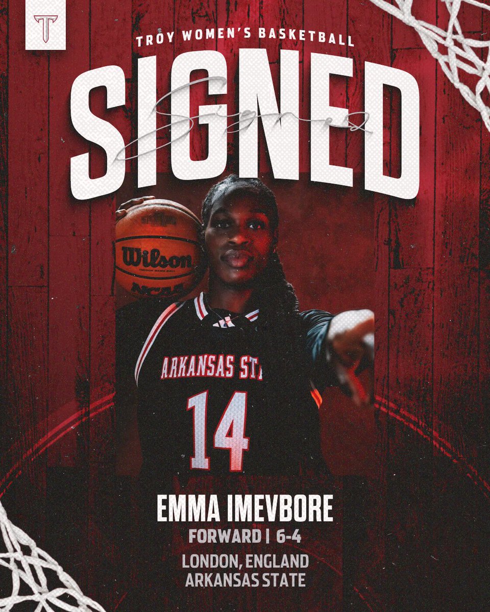 Stayin' in the <a href="/SunBelt/">Sun Belt</a> 🤩

Let's all welcome Emma Imevbore as she joins the 2024-25 roster from Arkansas State.

#WeDOimpossible | #OneTROY⚔️🏀