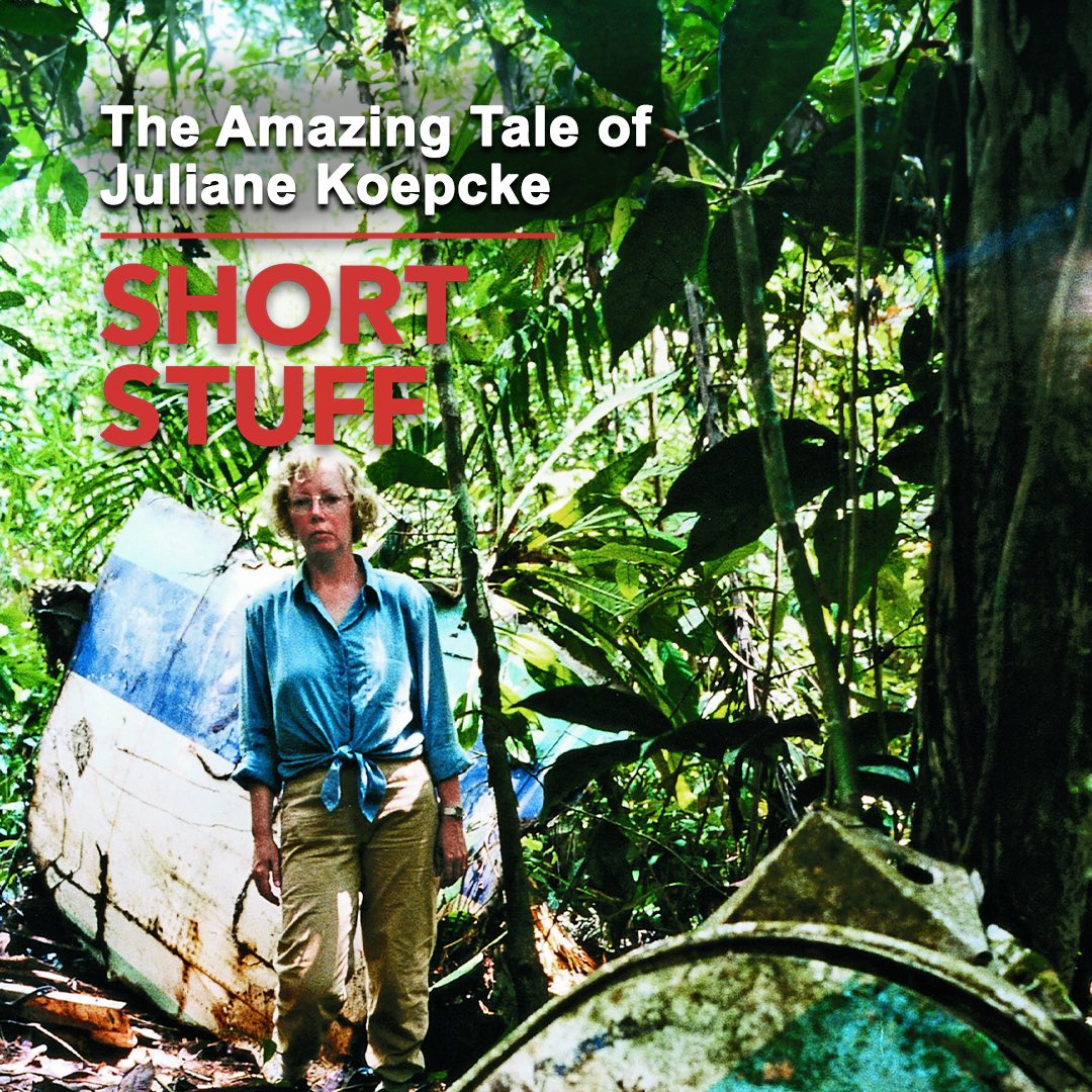 Few people have been more qualified to survive a plane crash alone in the Amazon for almost two weeks than Juliane Koepcke. Let’s hear her story. omny.fm/shows/stuff-yo…