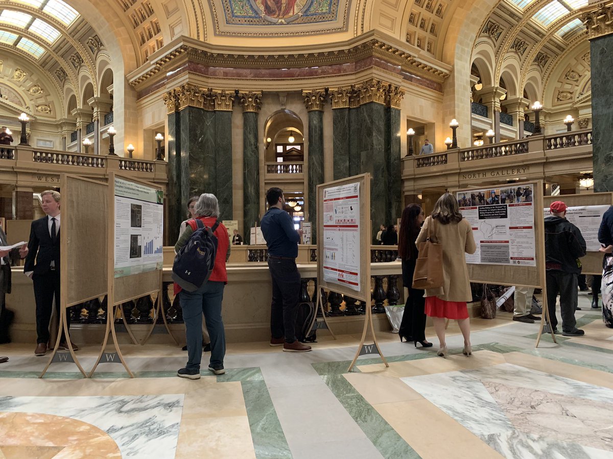 hzoerb's tweet photo. 14 different @UWMadisonCALS scientists presented research posters at today’s @UWMadison Day at the Capitol https://t.co/DONoFqarhs
