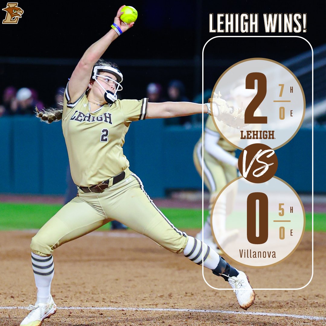 That's a baker's dozen for the Mountain Hawks! 🍩

Urban and Hess combine on a five-hitter.

Mrochko and Smith with RBIs. 

#GoLehigh