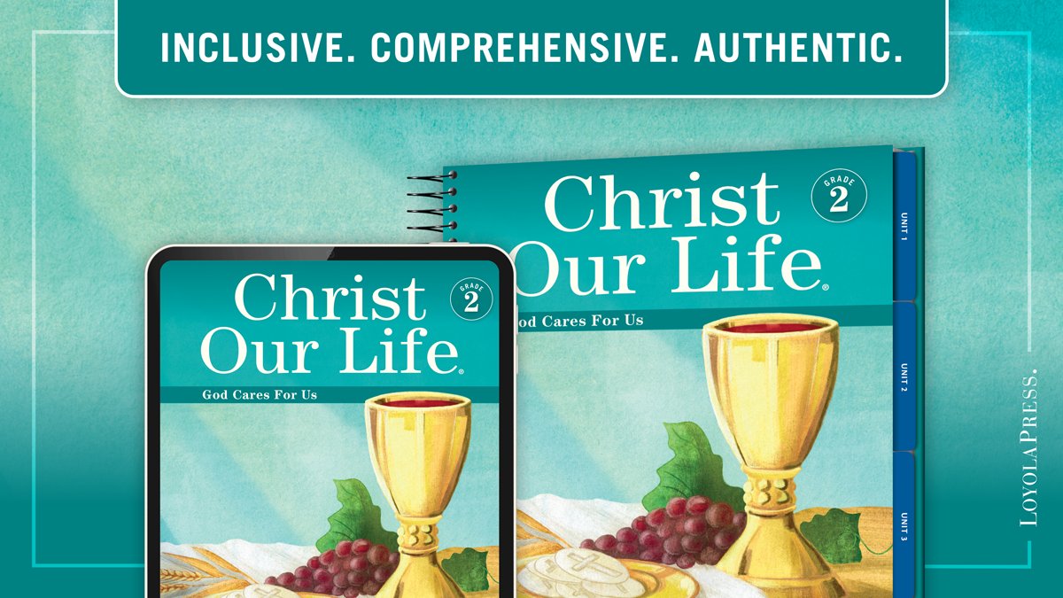 loyolapress's tweet photo. The all new 2024 #ChristOurLife series is inclusive, comprehensive, and authentic! It is filled with integrated multimedia to expand upon and reinforce chapter themes, while retaining all the rigorous content on which teachers and catechists depend. https://t.co/mEE1X473LQ. https://t.co/l7bLelVwi6