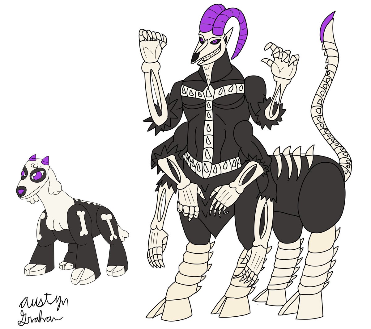 austyngraham's tweet photo. It’s time to travel back 2 years ago and show off this drawing. Last night I discovered my first original creature design before I started doing them as often as I do now. I was going for a final boss feel with this drawing. I still like this design by the way looks scary https://t.co/VKZmb2kbSL