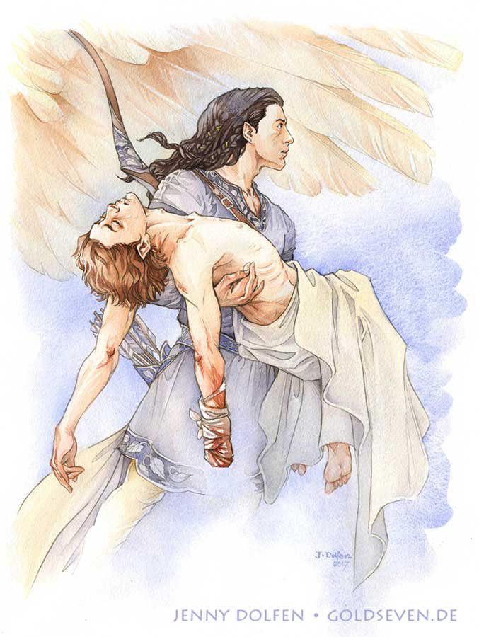 EldalieAr's tweet photo. Desafiando a los orcos, tomó el arpa y cantó un canto de Valinor compuesto antaño por los Noldor. Y la voz de Fingon resonó en las hondonadas que hasta ese momento nada habían escuchado, excepto gritos de miedo y de dolor.

De pronto, una voz se unió a la canción.

✨ Épico ✨ https://t.co/QYCMaBGa54