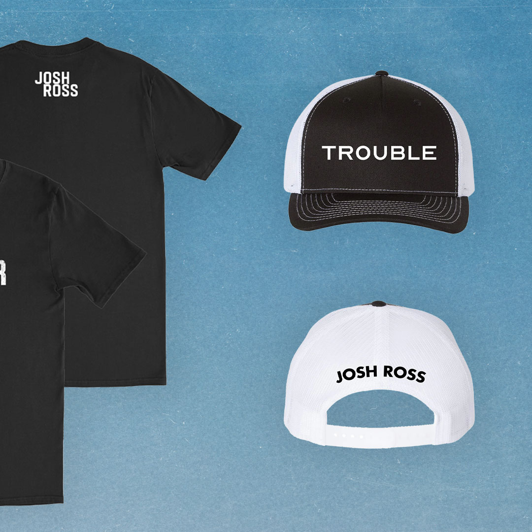 #JoshRoss just dropped his 'Trouble' merch 🔥 Hoodie: umusic.ca/products/troub… Tee: umusic.ca/products/rocks… Trucker Hat (Brown): umusic.ca/products/brown… Trucker Hat (Black): umusic.ca/products/troub…