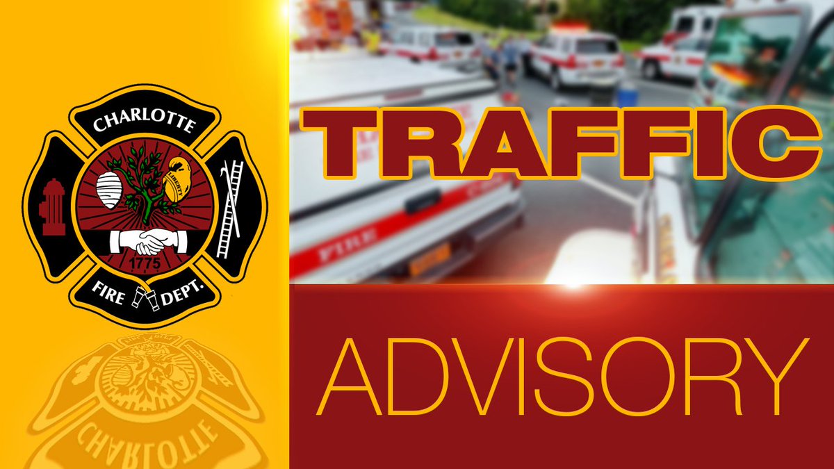 TRAFFIC ADVISORY: E Independence Bv/Eastway Dr. Multiple vehicle accidents after debris falls from bridge. 3 of 4 lanes closed inbound on E Independence. @MecklenburgEMS evaluating patients. Significant delays in the area. Please use extreme caution around emergency vehicles.