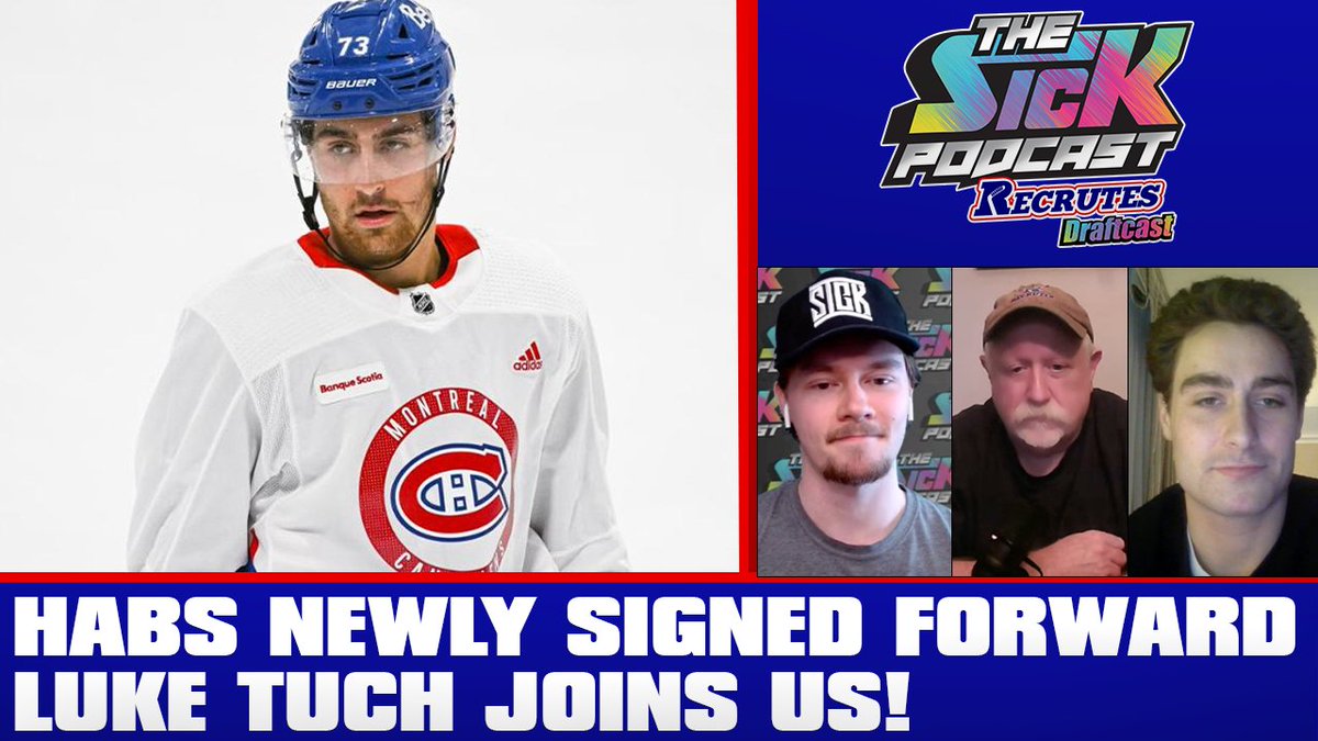 🚨New Episode🚨 Luke Tuch joins @grantmccagg and @GaumondShayne to discuss all things #GoHabsGo, Boston University and more! Full pod👇 Watch: youtu.be/EC5H2SXQwoE Listen: traffic.megaphone.fm/SICMED44742151… #thesickpodcast