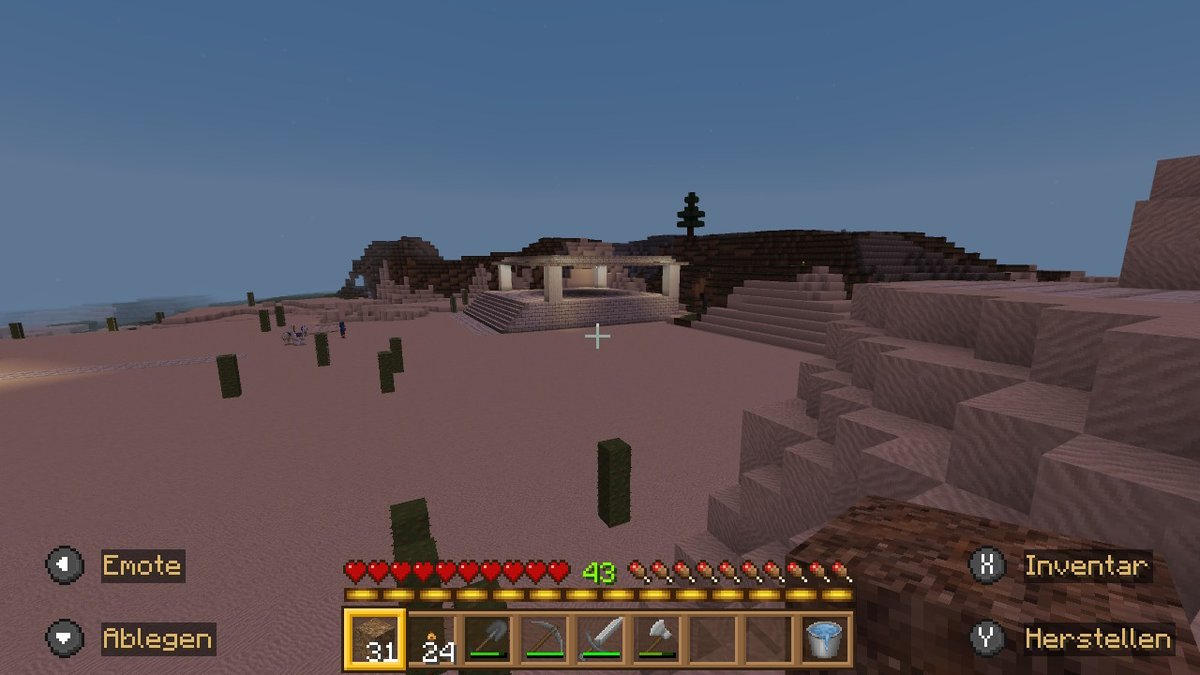 Habe versucht einen Tempel zu bauen aber etwas fehlt noch. #Minecraft #NintendoSwitch