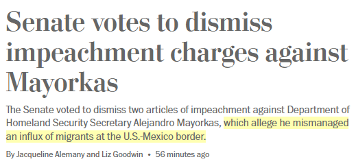 Sad to watch WaPo and others treating this like it was a legitimate referral rather than a partisan farce in which Republicans presented exactly zero evidence of high crimes.