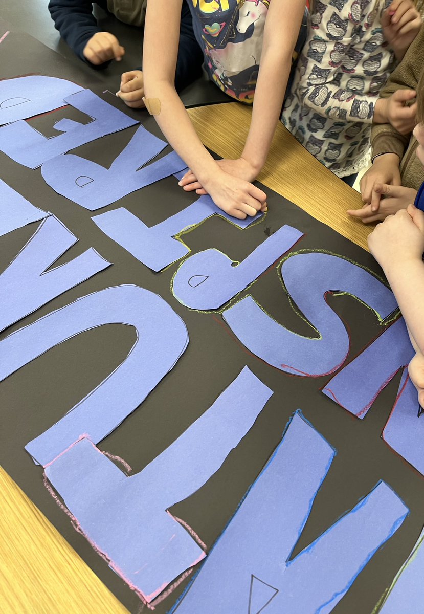 Artists are making signage for their upcoming art show!!! See work on display from every young artist at @gcwaltdisney school on May 2nd, from 6-7 pm!