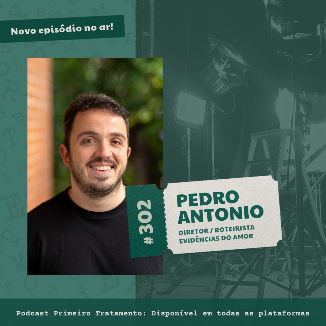 1oTratamento's tweet photo. Nosso convidado de hoje é roteirista e diretor do longa "Evidências do Amor". Ele também realizou projetos como "Altas Expectativas", "Fazendo Meu Filme" e "LOL: Se Rir, Já Era!". Confira nosso papo com o Pedro Antonio! 🎧 Escute pela Orelo e em outras plataformas de podcast. https://t.co/RPQeausUO6