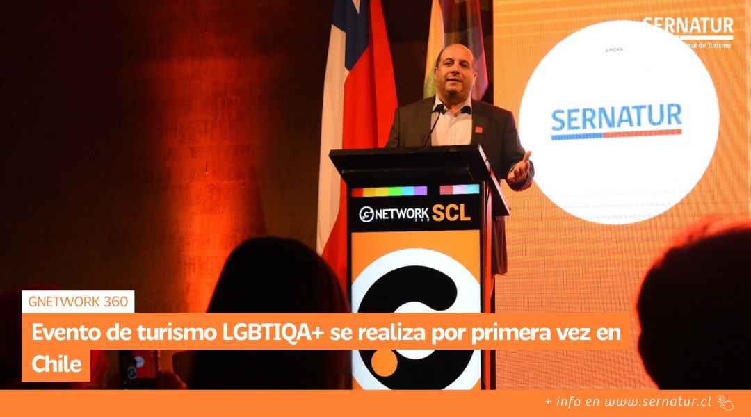 📌 Uno de los eventos más importantes de turismo LGBTIQA+ de Latinoamérica y Europa se realiza este 📆16 y 17 de abril en nuestro país, para destacar la importancia de los viajeros y viajeras de esta comunidad 🏳️‍🌈. 🔗Más info: sernatur.cl/gnetwork-360-e…