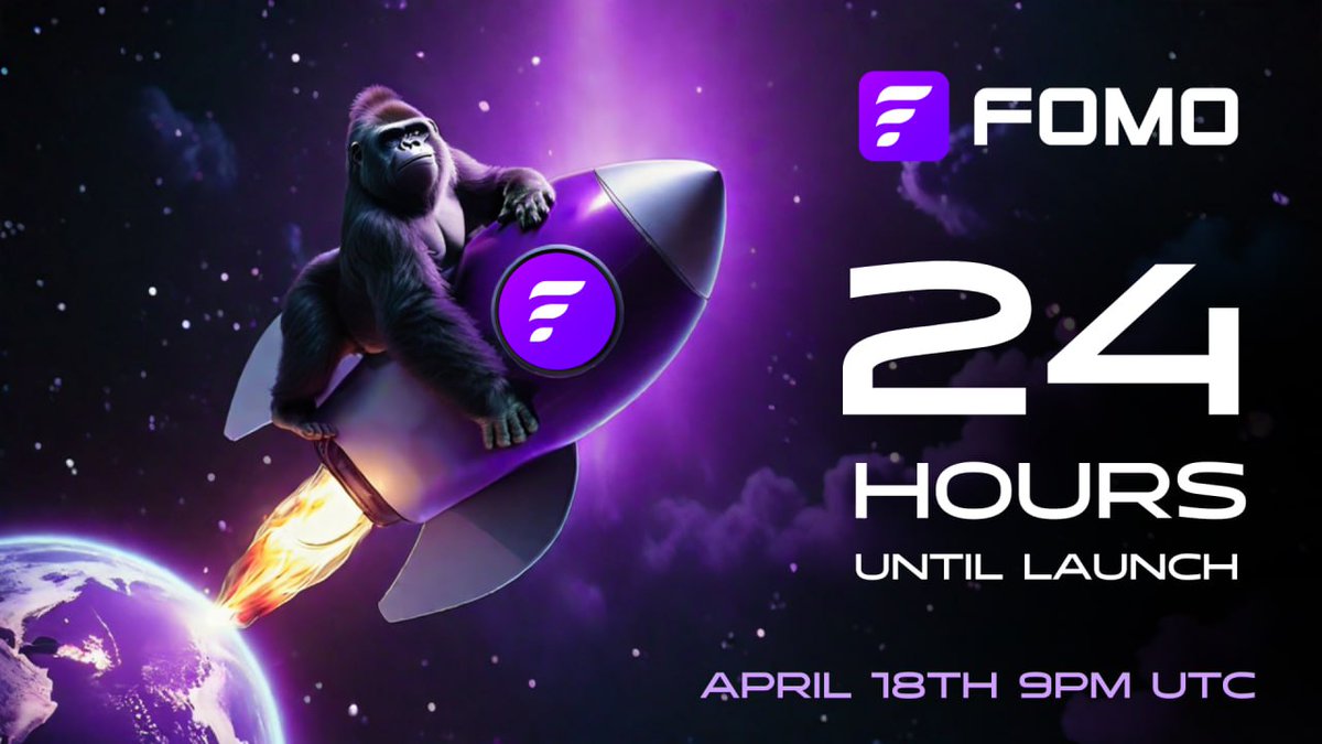 🔥💪💕FOMO Network The Biggest Launch of 2024 in the Next 24 hours !! April 18th at 9PM UTC

tiredofgettingrugpulled.com/index.php/2024…

#NewLaunch #Fomo #JustFOMO #internationalnews #cryptonews #blockchainnews #web3news #web3