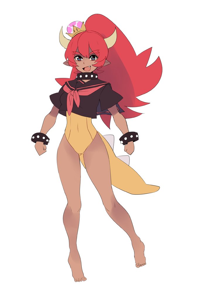 "You'll never defeat this new power up!"

She calls it that, but it's actually just her new swimsuit... She hopes you like it [reader]!