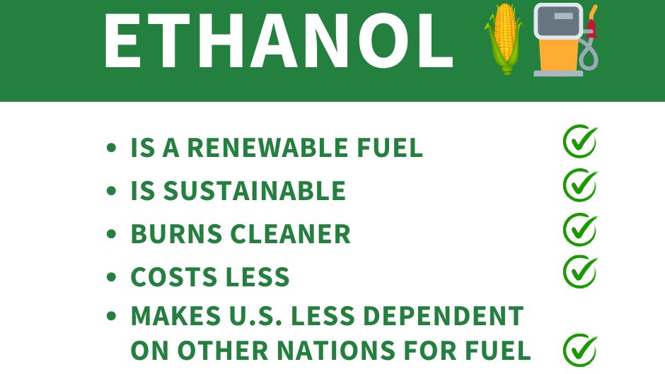 There's a lot to like about ethanol! It's a renewable fuel that is grown & produced right here in Iowa. It burns cleaner and costs less. It's sustainable. And, it makes the U.S. less dependent on other nations for fuel. Why not give ethanol a try today, Earth Day? #IowaAg