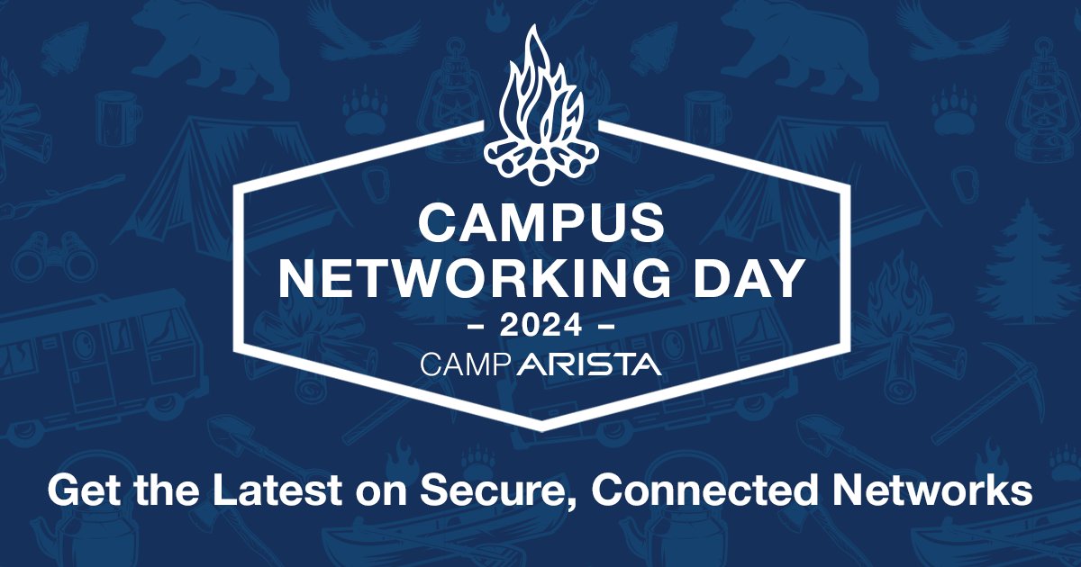 Join us at Camp Arista for our new Campus Networking Day! We’re coming to cities across the US & Canada to talk about a range of technical topics for designing and deploying secure, reliable and high performing campus networks. Learn more & register 👉 bit.ly/3Q4WHrj