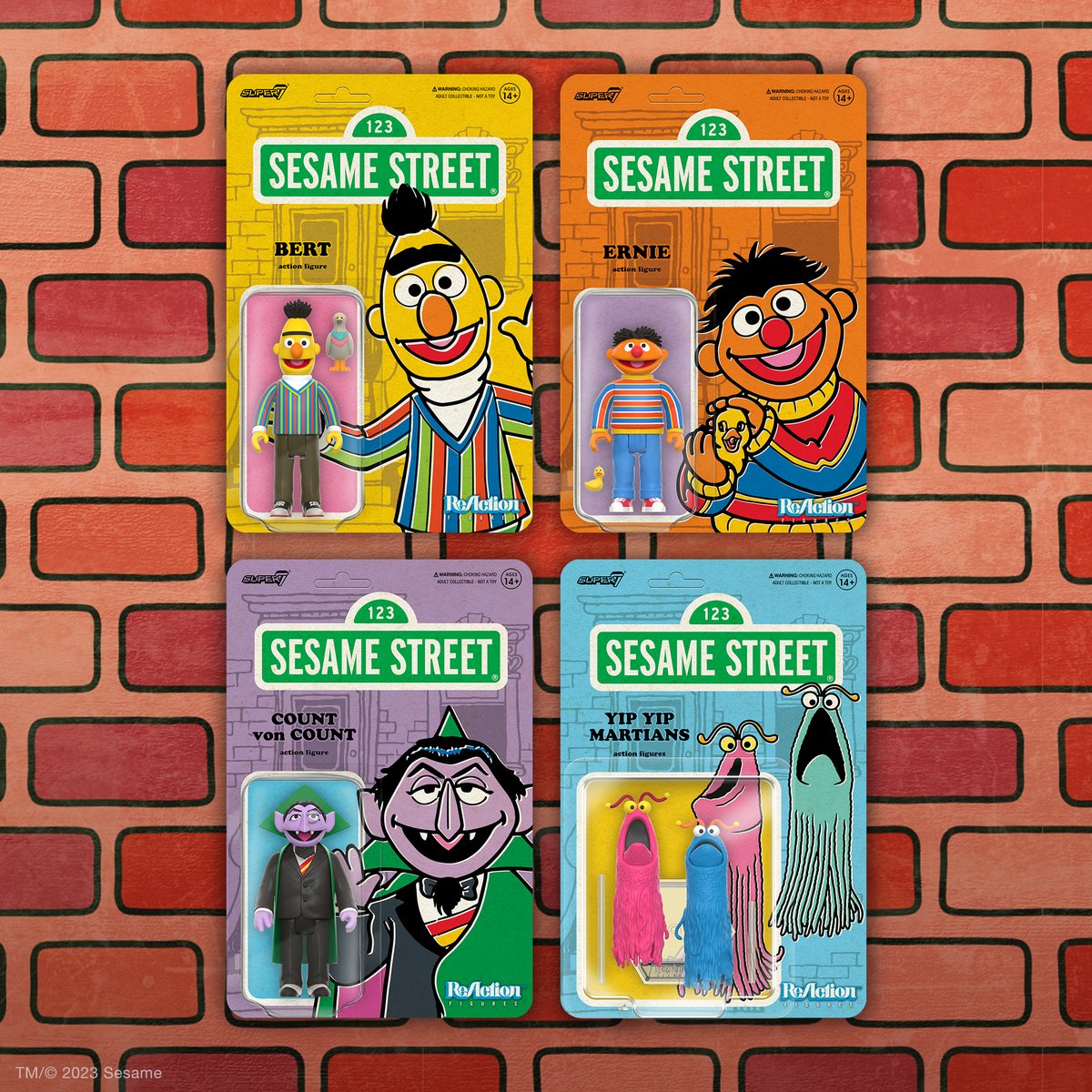 🎉 Sesame Street ReAction Figures Wave 1 Giveaway! 
How to Enter:
1️⃣ Follow us <a href="/super7store/">Super7</a> 
2️⃣ RT &amp; Like this post! 
3️⃣ Comment on the post with the Sesame Street character you'd like to see as ReAction next!  #Super7 #Super7giveaway #giveaway
