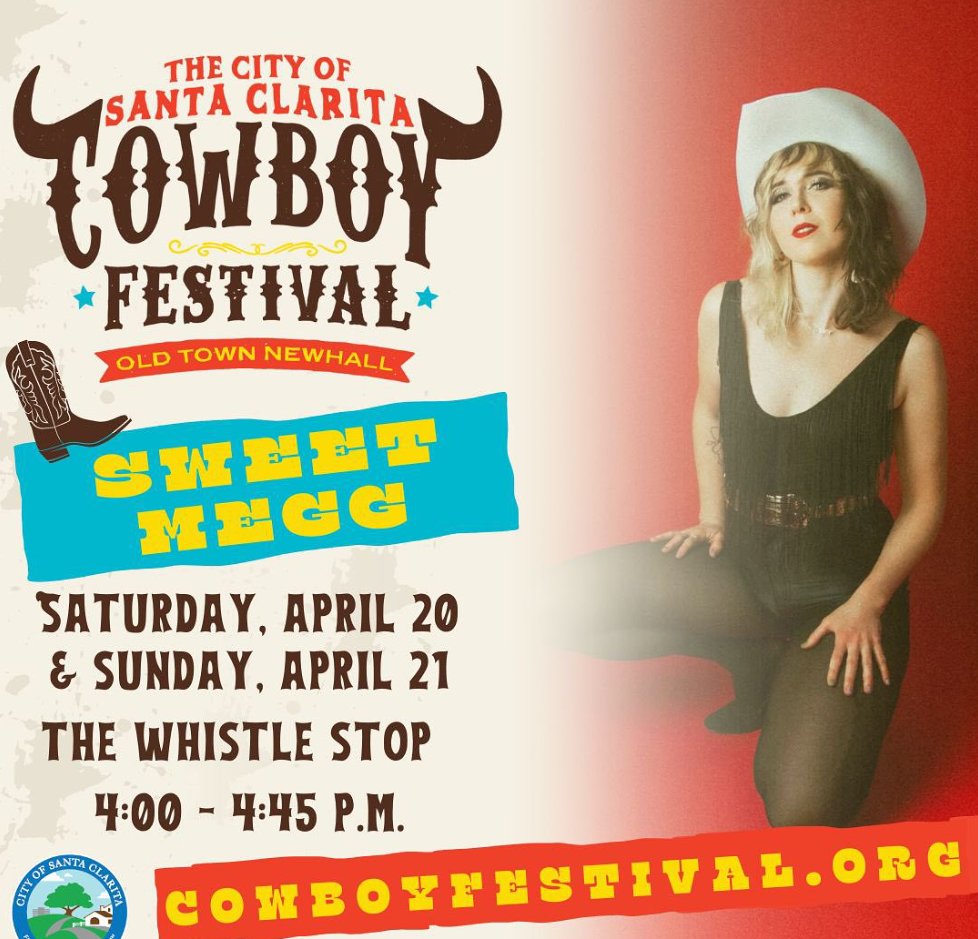 AV LINE HAPPENINGS: We’ll see y’all this weekend at the #CowboyFestival on April 20 & 21 in Old Town Newhall! 🤠 For more information about the festival and performers, check out CowboyFestival.org. Get There: Take Metrolink AV Line to Newhall Station.