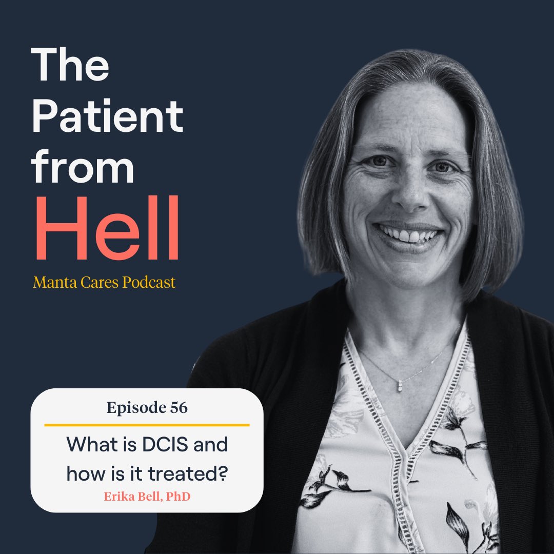 manta_cares's tweet photo. New episode of the Patient from Hell podcast 

https://t.co/8MywfdWZrJ

with Erika Bell of @bayareacancer breaking down DCIS and discussing this @PCORI funded project: https://t.co/utPZVZPval
#breastcancer #CancerResearch https://t.co/NeQBTqsDcK