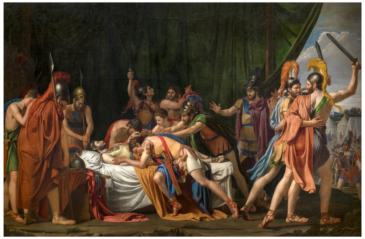 “La muerte de Viriato, jefe de los lusitanos” es la obra maestra del pintor neoclásico español José de Madrazo realizada en 1807.