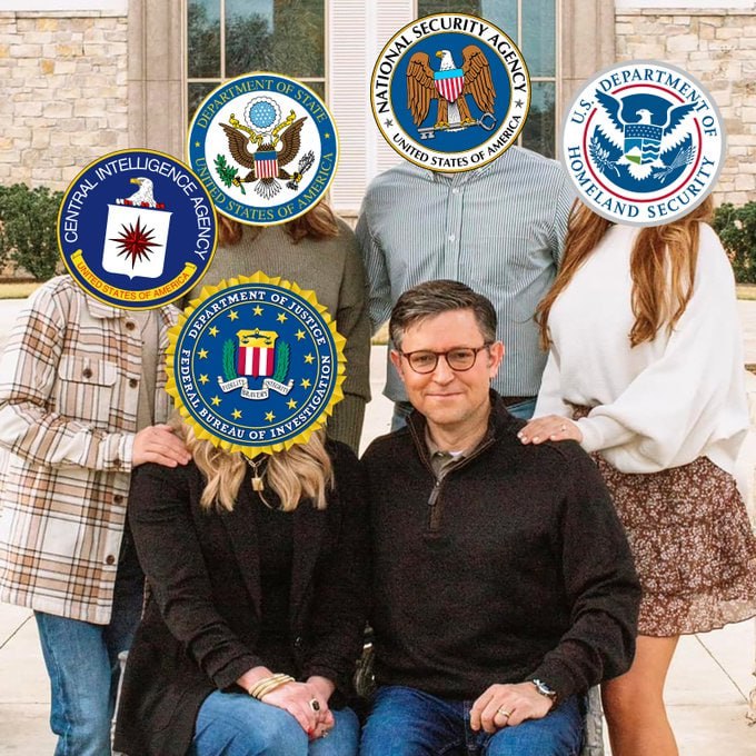 THIS IS TRAITOR MIKE JOHNSON'S NEW FAMILY!!