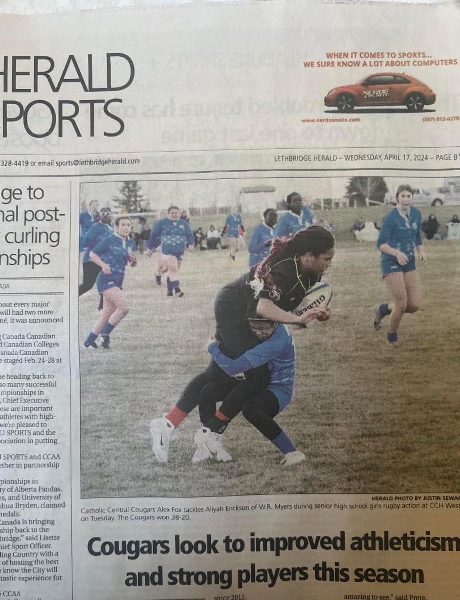 foxedesigns's tweet photo. So proud of my niece, Alex Fox! Rugby player for Taatsikioyis - Catholic Central High School. @cchschool https://t.co/oJYaU5uLep