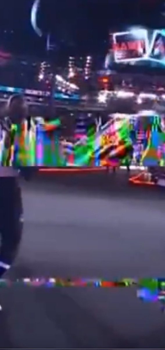 Goldenback22's tweet photo. @BrayWyatt100822 Dude. I thought that was just my feed! Yeah it could've been a tv glitch but tell me that doesn't look a bit like Howdy holding someone back. https://t.co/oifhl1b4m5