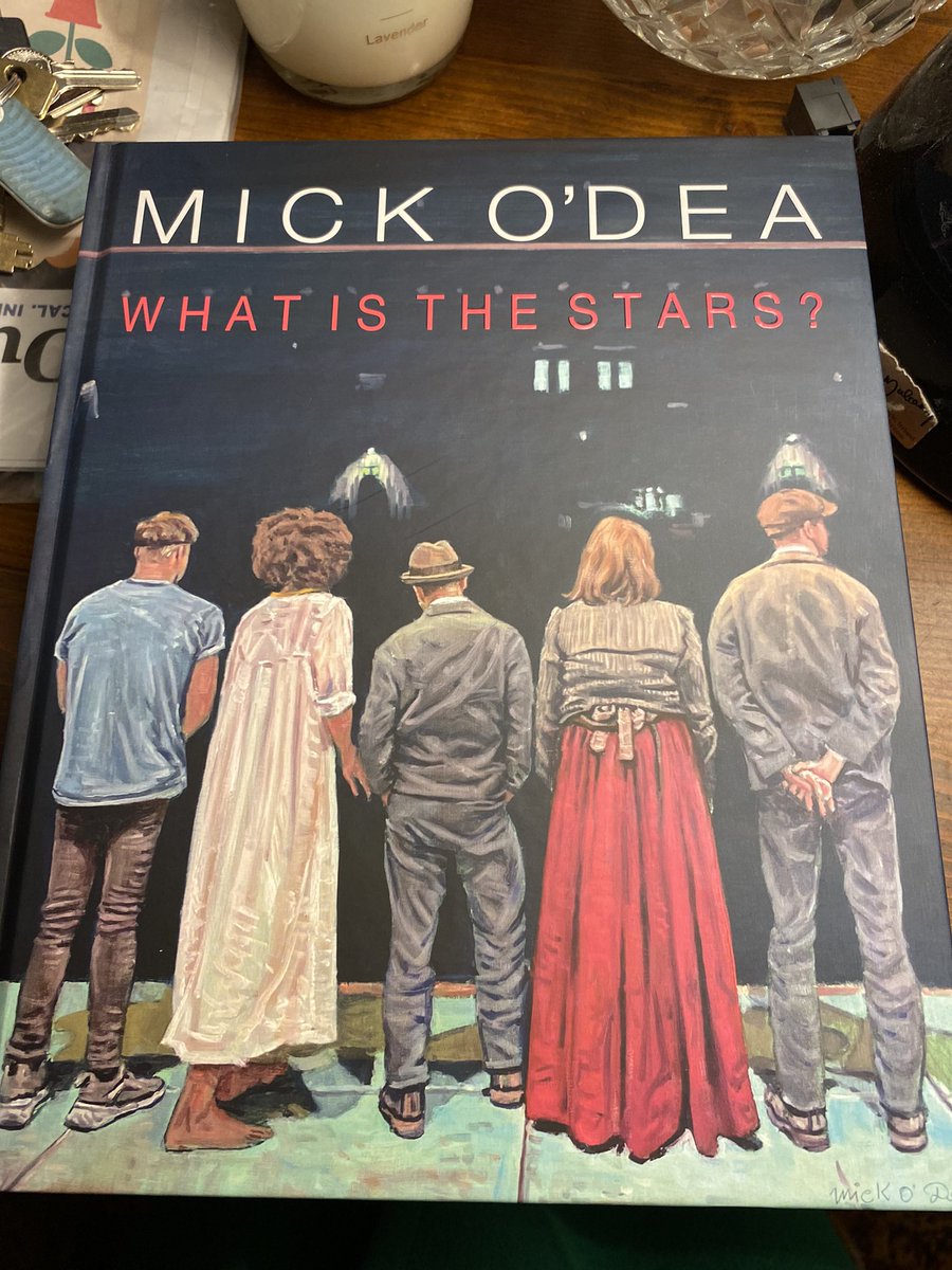 A privilege to visit @DruidTheatre today and to get this gorgeous book based on performance of Sean O’ Casey trilogy plays. And a treat to listen to @MickODeaArtist interviewed on @RTEArena while I’m driving home from Galway this evening! Go see molesworthgallery.com/artists/57-mic…