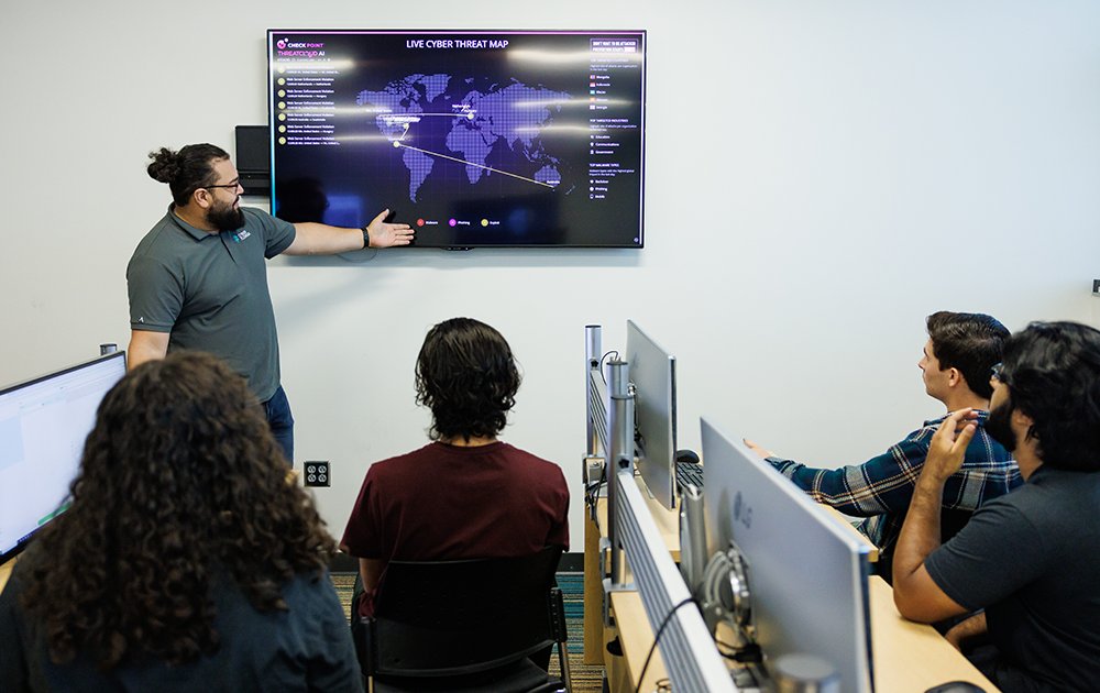 FloridaFocusUSF's tweet photo. Tune in to tonight's Florida Focus to see how USF is launching a new college dedicated to AI. https://t.co/rYn2qP6S5c