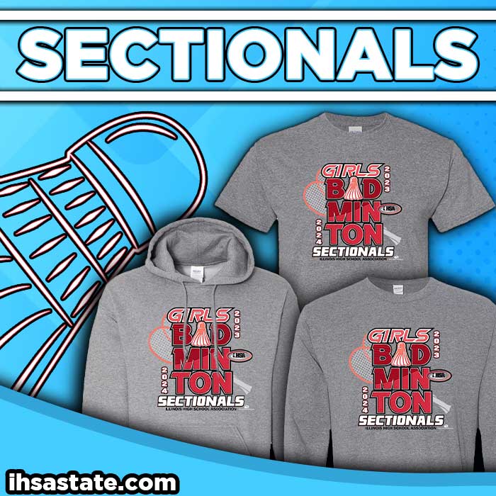 Girls Badminton sectionals are the first week of May! Swoop on over to our website below to purchase your very own sectionals gear! Ihsastate.com #badminton #girls #ihsa #illinois #sectionals