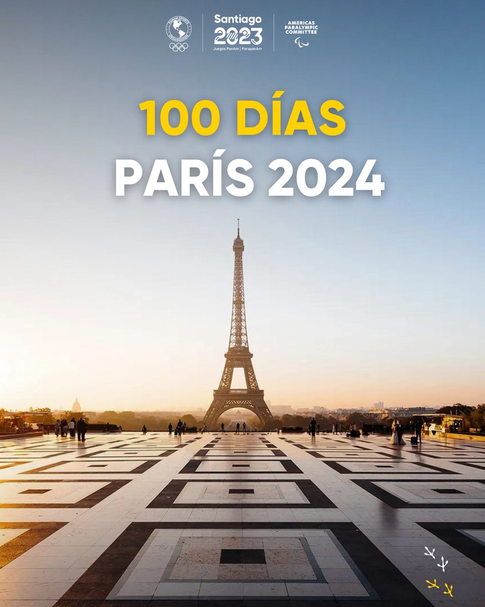 ¡Faltan 100 días para @paris2024!🇫🇷 👉🏼 La ciudad de las luces recibirá el próximo 26 de julio el evento multideportivo más importante del mundo: los Juegos Olímpicos y Paralímpicos. 🔥 ¿Cuál es el deporte que esperan con más ansias? 🤩