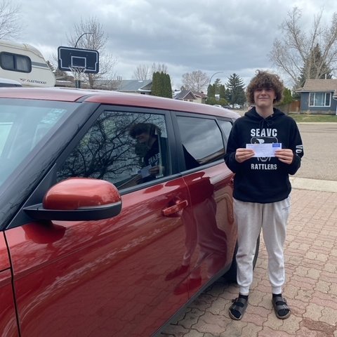 MVP award goes to Gabe for getting a PERFECT SCORE on his road test! Remember to Drive Safe & Stay Beautiful!#ourstudentsrock #igotmylicence #MedicineHat #drivesafe #staybeautiful #happydance #newdriver #nailedit #success #congratulations #driverslicence #roadtest #DriversEDgeInc