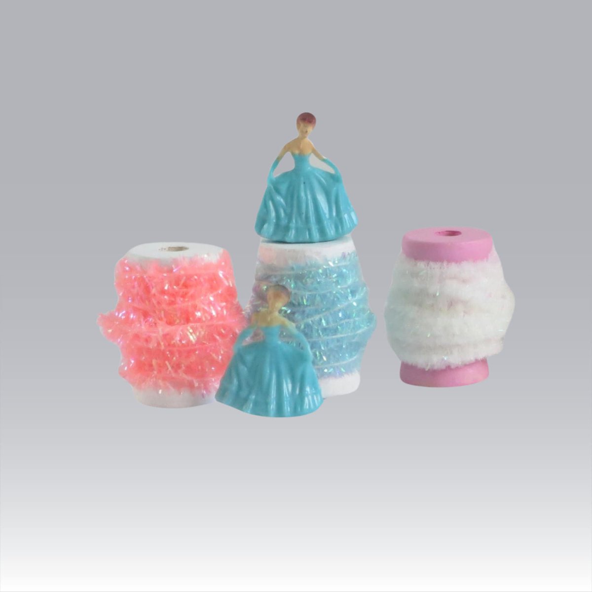 Miniature Gift Trims, Package Decorations, Mini Tinsel Thread, 1:12 scale Trims tuppu.net/550ae4b8 #MomDay2024 #Vintage4Sale #EtsyteamUnity #SMILEtt23