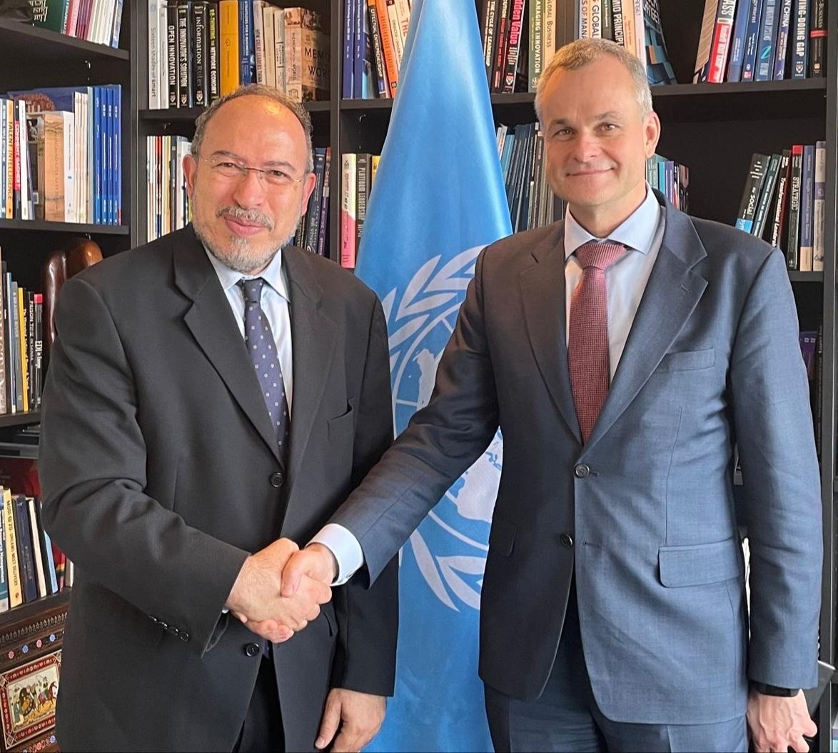 Very pleased discussing with H.E. Mr. Indulis Abelis, Ambassador and Permanent Delegate of #Latvia to #UNESCO, our cooperation on making the #SIDS Accelerator on ‘Digital Transformation in Education’ a reality. Looking forward to an impactful joint work!