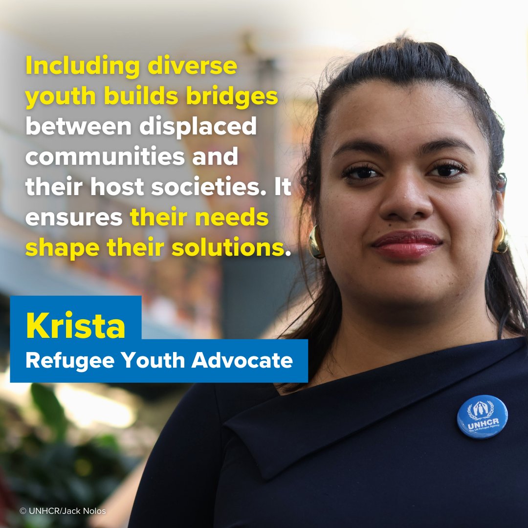 Including refugee youth isn't just the right thing to do.

It builds bridges and allows for them to input in decisions that shape their future. #YouthForum #WithRefugees